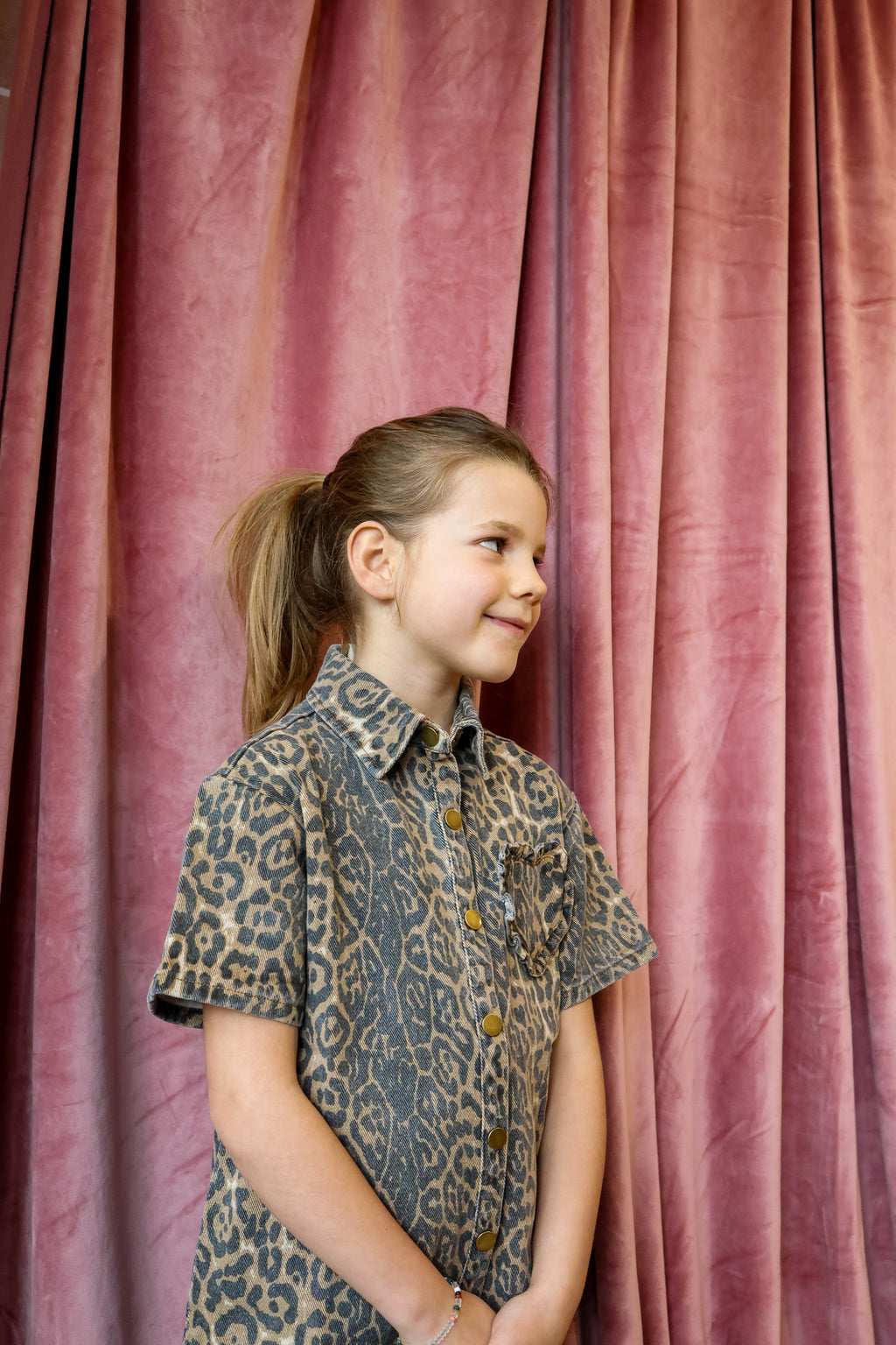 ROSE LEOPARD DRESS