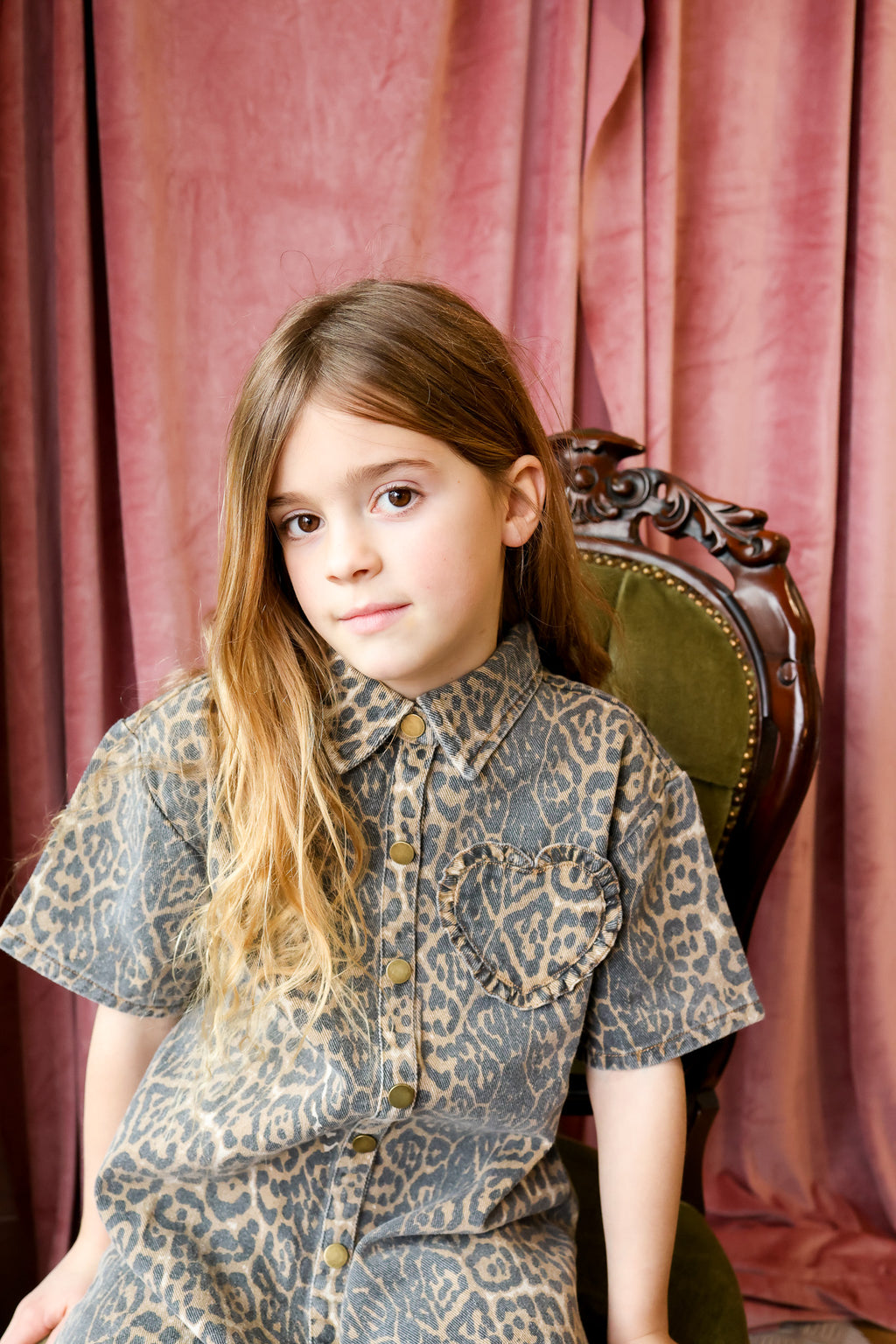 ROSE LEOPARD DRESS