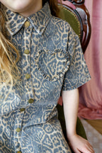 ROSE LEOPARD DRESS