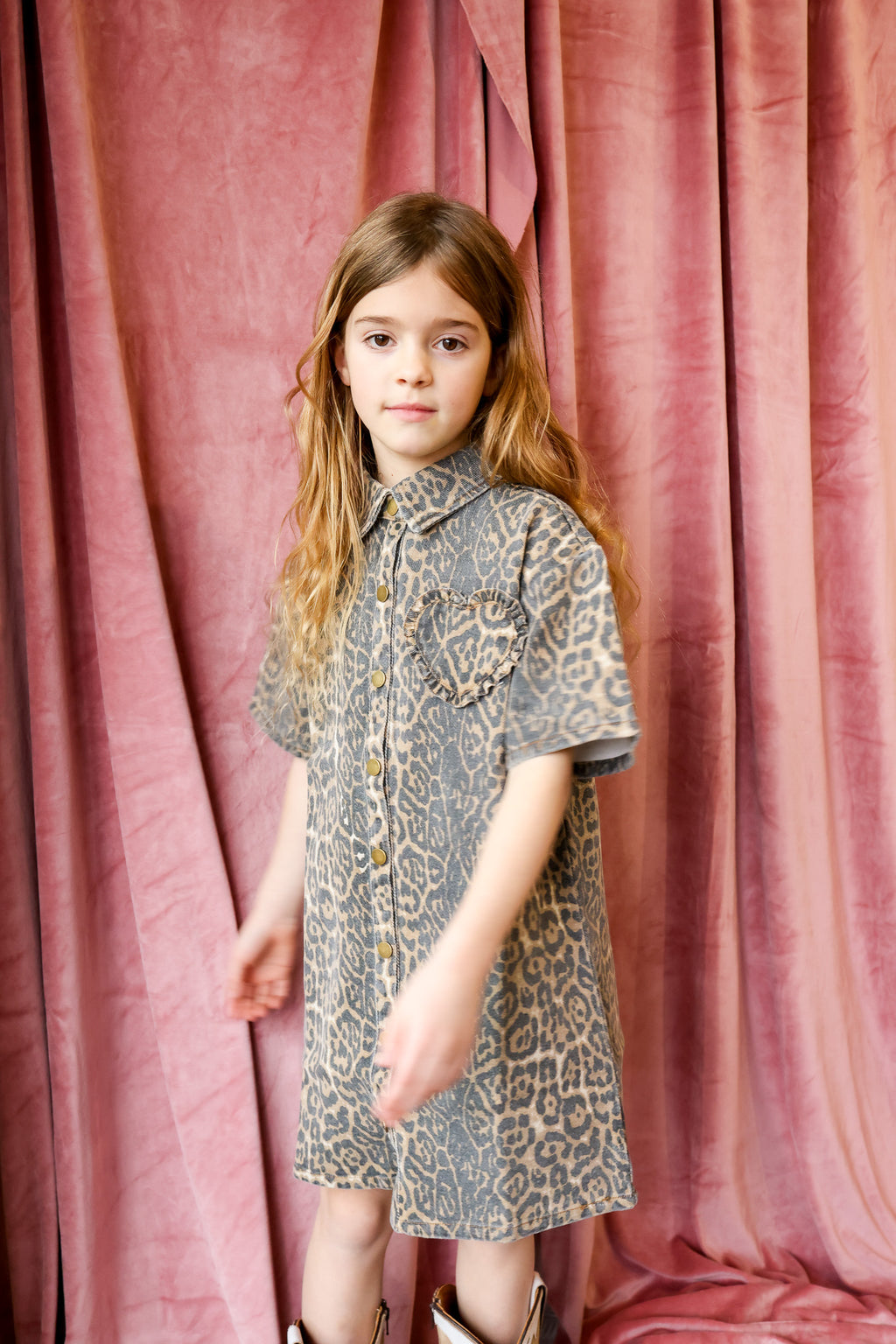 ROSE LEOPARD DRESS